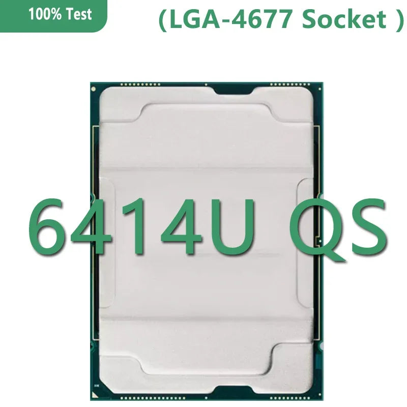 Xeon Gold Medal 6414U QS Version CPU 60MB 2.0GHZ 32Core/64Thread 250W Processor LGA4677 for C741 Server Motherboard