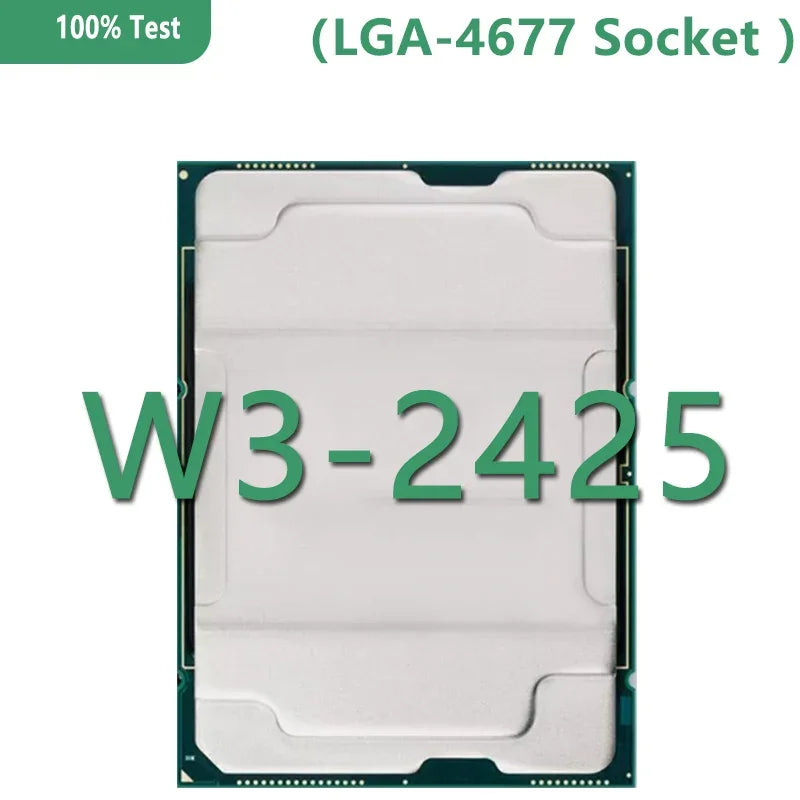 Xeon CPU W3-2425 Official Version CPU 15MB 3.0GHZ 6Core/12Thread 130W Processor LGA4677 for  Board W790 Chipset