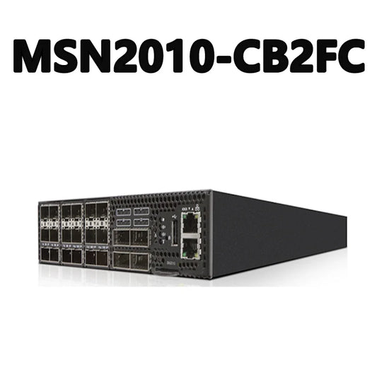 MSN2010-CB2FC 25GbE/100GbE 1U Open Ethernet Switch with Cumulus 18 SFP28 Ports and 4 QSFP28 Ports 2 Power Supplies