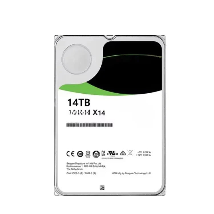 Enterprise level 3.5inch HDD EXOS ST14000nm004G X16 7200 14TB ENTERPRISE 256MB 3.5 SAS HARD DRIVEwork for server only