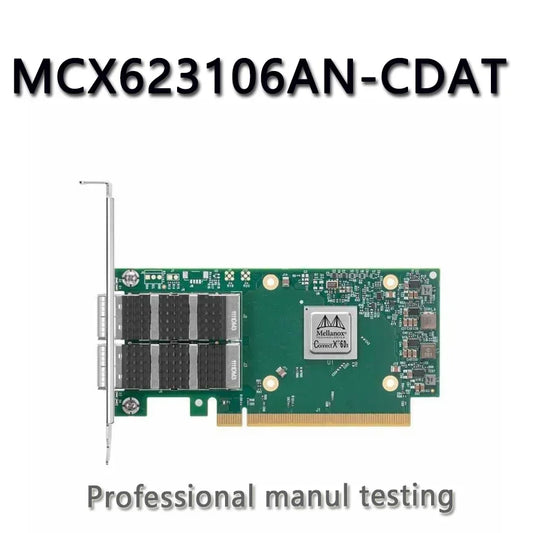 NEW MCX623106AN-CDAT Network Adapter Card ConnectX-6 EN 100GbE Dual-Port QSFP56 PCIe 4.0 x16 No Crypto Tall Bracket