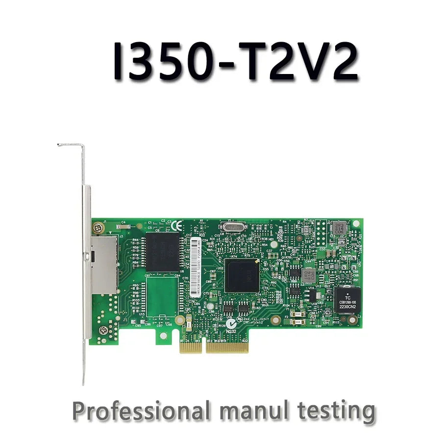I350T2V2BLK I350-T2V2 1GB Ethernet Server Adapter 2-Port PCIE Network Card