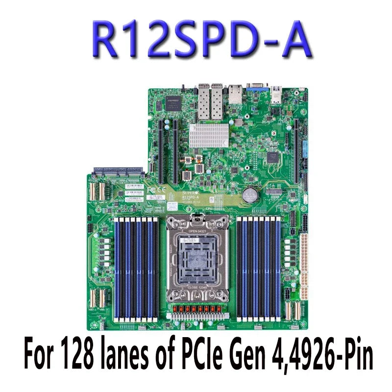 R12SPD-A for Motherboards DDR4-3200MTs, 128 Lanes of PCIe Gen 4,4926-Pin   Processor Tested Well Bofore Shipping