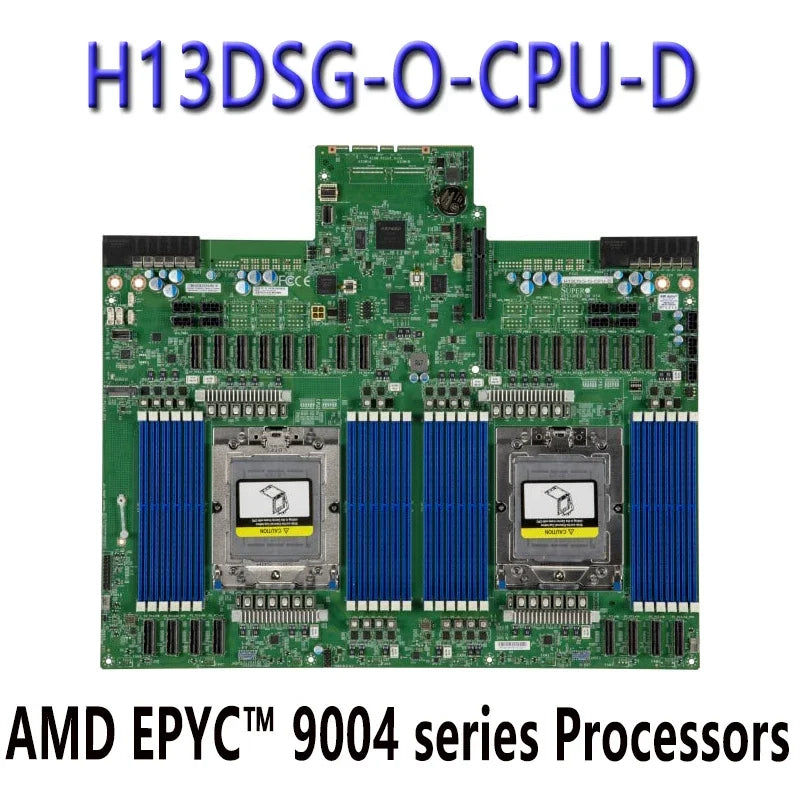 H13DSG-O-CPU-D Refurbished DDR5-4800MHz AMD EPYC 9004 Series Server Processors Motherboard USB 2.0 Ports System Chip Compatible