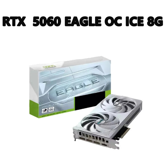 GeForce RTX 5060 EAGLE OC ICE 8G 2550 MHz 28 Gbps 8 GB  GDDR7 128 Bit PCI-E 5.0 DirectX 12 API 4.6 450W  8 Pin*1