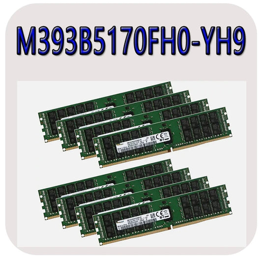 FOR Server RAM 4GB DDR3-1333 M393B5170FH0-YH9 PC3L-10600 ECC Lot of Four