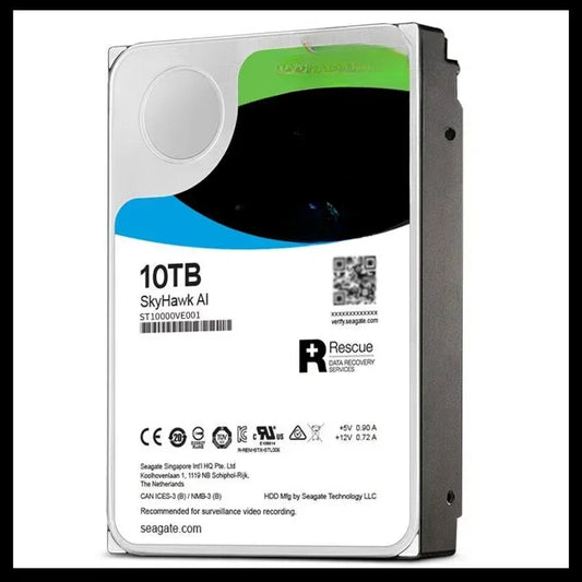 ST10000VE001 Skyhawk AI Internal Hard Drive 10TB 7200 RPM 256MB Cache NEW